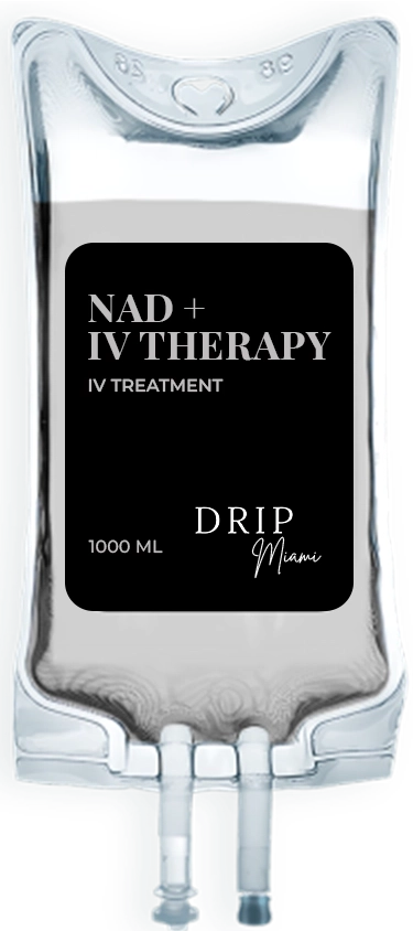 NAD+ IV Therapy IV Bag for IV Treatment at Drip Miami in Miami, FL